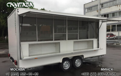 Торговый двухосный прицеп 813290, усиленное шасси