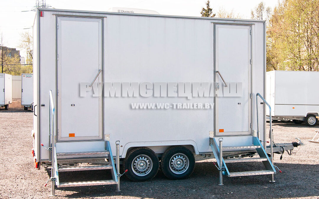 Прицеп туалет на две кабинки