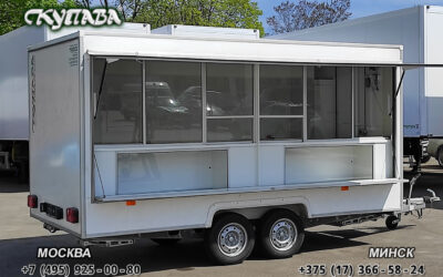 Торговый двухосный прицеп 813270, усиленное шасси