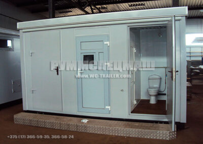 Модульное здание туалет на 2 кабинки