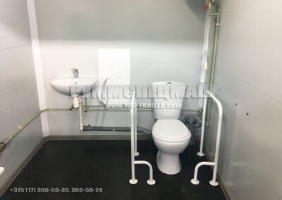 Модульное здание туалет на 7 кабинок