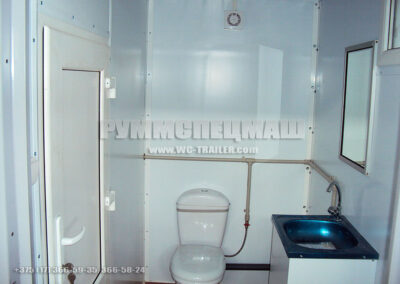 Модульное здание туалет на 2 кабинки