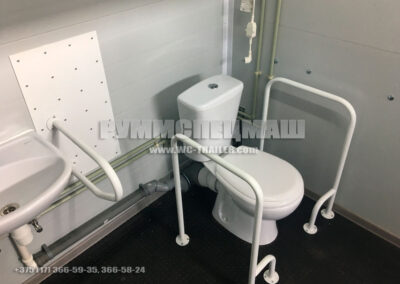 Модульное здание туалет на 7 кабинок